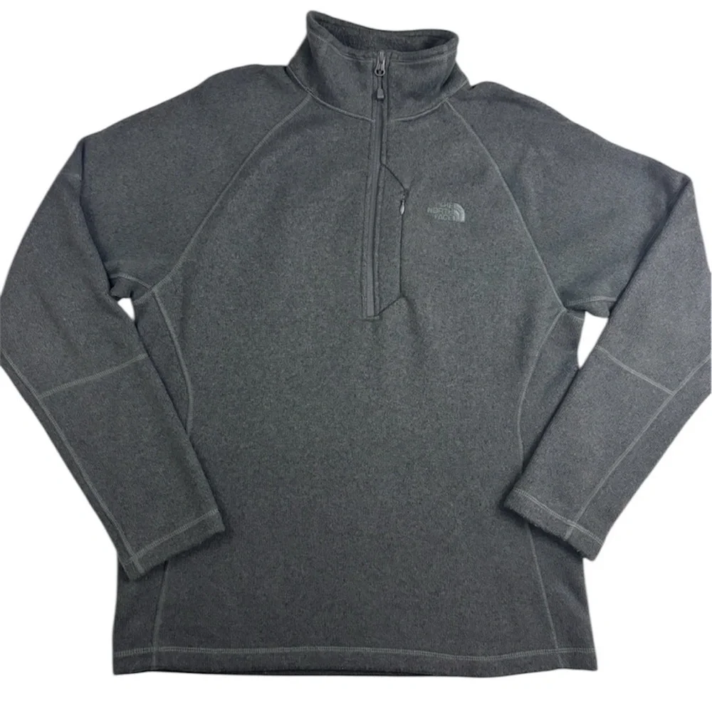 The North Face Men's Charcoal Heather 1/2 Zip Skyline Fleece Pullover Jacket (M)
